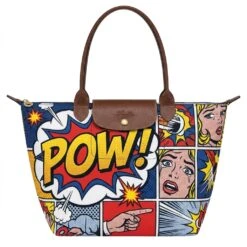 Longchamp Le Pliage Original L Tote Bag Comic Pop