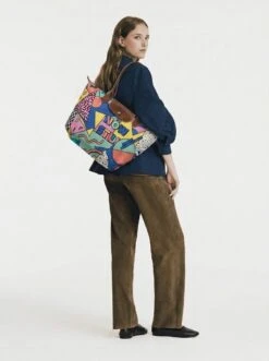 Alternative view of Longchamp Le Pliage Original L Tote Bag In Memphis Group 80s Pop