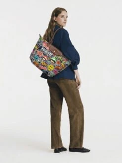 Alternative view of Longchamp Le Pliage Original L Tote Bag In Urban Sticker Bomb
