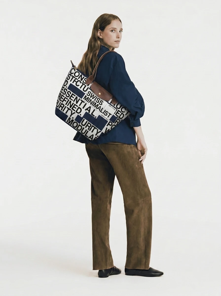 Longchamp Le Pliage Original L Tote Bag In Swiss Minimalist Big Type 4 Longchamp Le Pliage Original L Tote Bag In Swiss Minimalist Big Type - Image 2