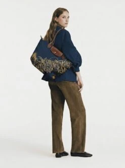 Alternative view of Longchamp Le Pliage Original L Tote Bag Calligraffiti