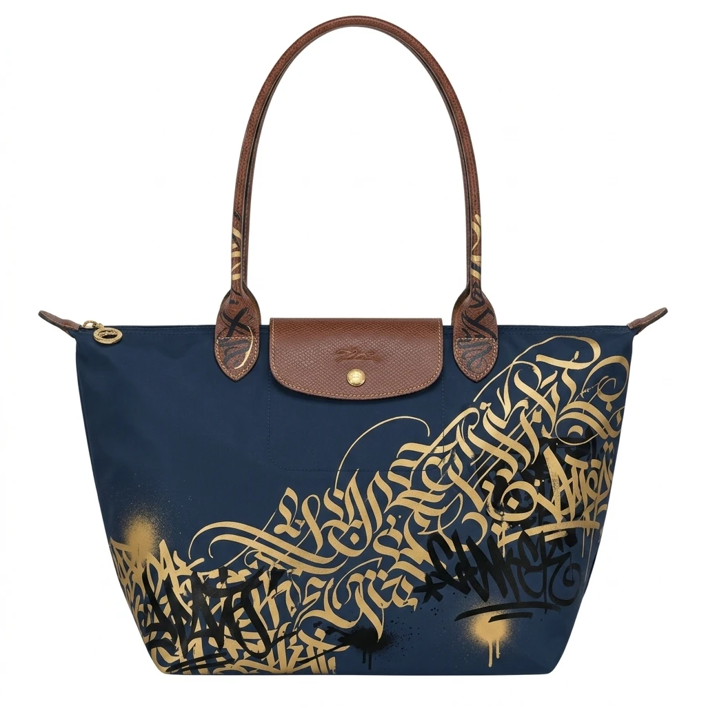 Longchamp Le Pliage Original L Tote Bag Calligraffiti 3 Longchamp Le Pliage Original L Tote Bag Calligraffiti