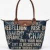Longchamp Le Pliage Original L Tote Bag In Bleach Stained Grunge Typography 1 Longchamp Le Pliage Original L Tote Bag In Bleach Stained Grunge Typography -Longchamp Tote Bag Longchamp001 LLM 20260427 020 hero