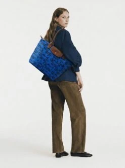 Alternative view of Longchamp Le Pliage Original L Tote Bag In Barking Dogs All-Over