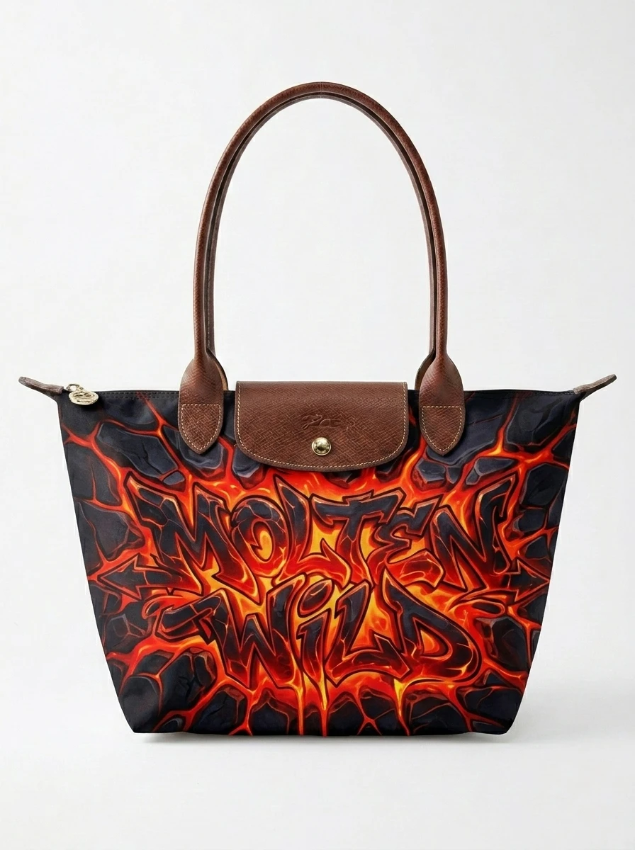 Longchamp Le Pliage Original L Tote Bag In Molten Lava Core 3 Longchamp Le Pliage Original L Tote Bag In Molten Lava Core