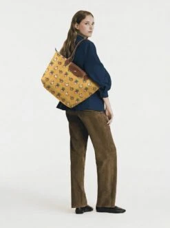 Alternative view of Longchamp Le Pliage Original L Tote Bag In 16-Bit Pixel Farming