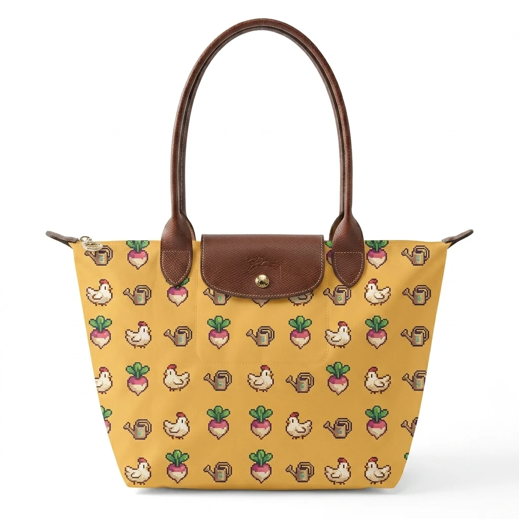 Longchamp Le Pliage Original L Tote Bag In 16-Bit Pixel Farming 3 Longchamp Le Pliage Original L Tote Bag In 16-Bit Pixel Farming