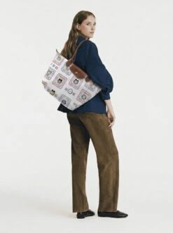 Alternative view of Longchamp Le Pliage Original L Tote Bag Retro Digital Pet