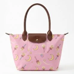 Longchamp Le Pliage Original L Tote Bag In 90s Magical Girl Anime Print