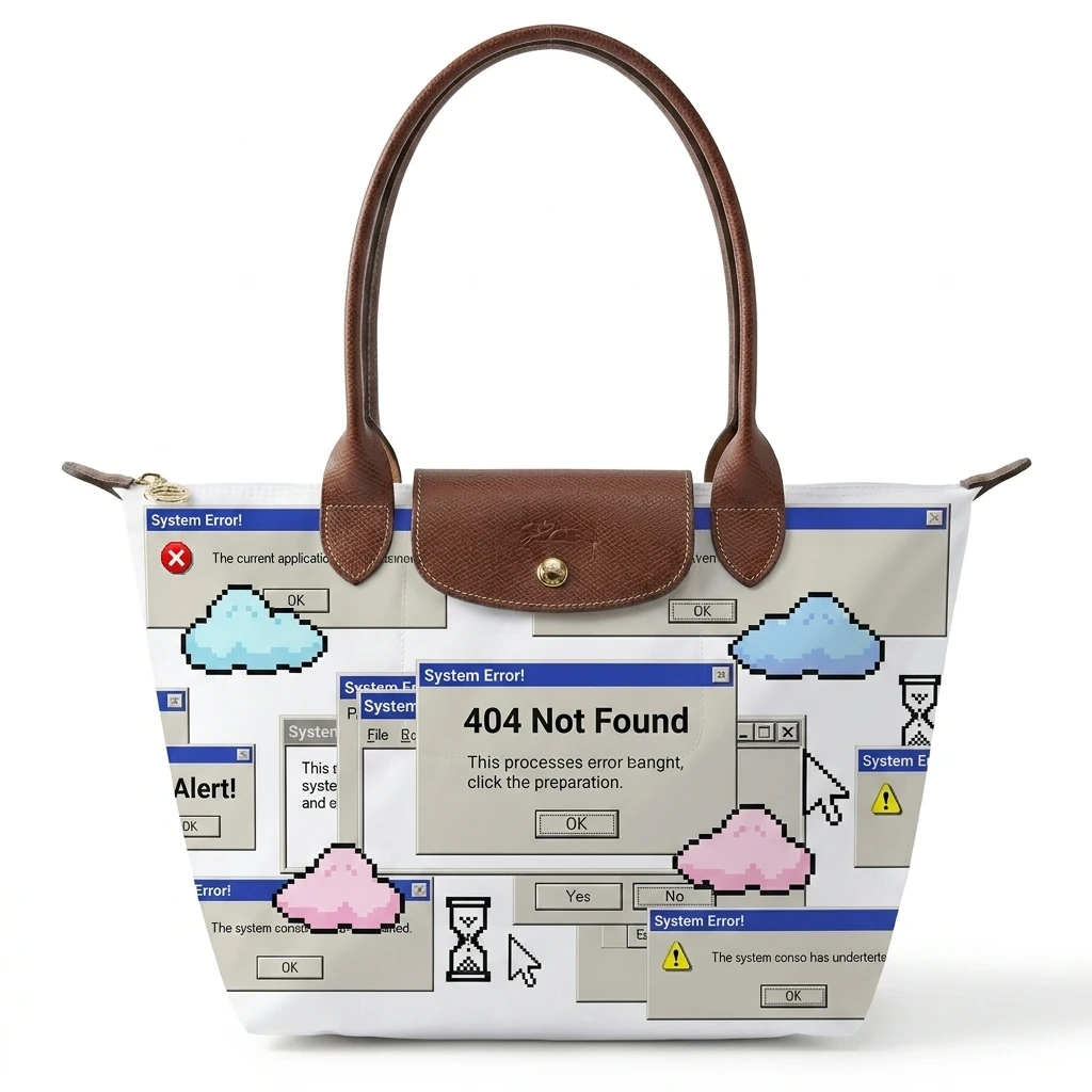 Longchamp Le Pliage Original L Tote Bag In Webcore / Old Internet 3 Longchamp Le Pliage Original L Tote Bag In Webcore / Old Internet
