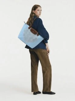 Alternative view of Longchamp Le Pliage Original L Tote Bag In Bedazzled Rhinestone Illusion