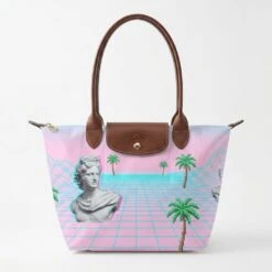 Longchamp Le Pliage Original L Tote Bag In Vaporwave Aesthetic