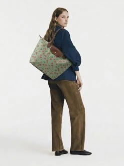 Alternative view of Longchamp Le Pliage Original L Tote Bag In Pixel Cottagecore