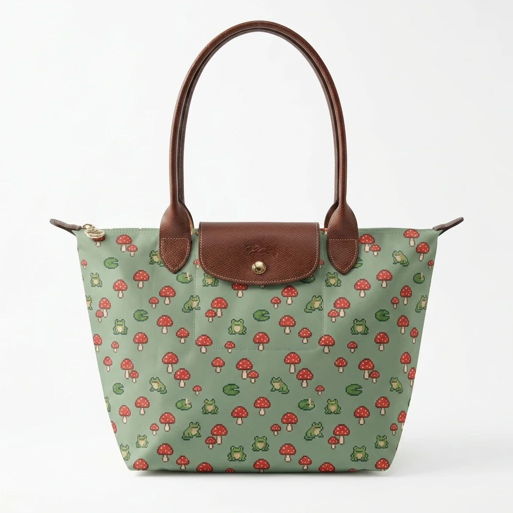Longchamp Le Pliage Original L Tote Bag In Pixel Cottagecore 3 Longchamp Le Pliage Original L Tote Bag In Pixel Cottagecore