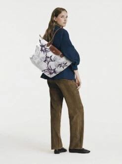 Alternative view of Longchamp Le Pliage Original L Tote Bag With Cyber-Fairy Y2K Grunge Print