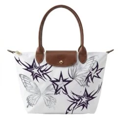 Longchamp Le Pliage Original L Tote Bag With Cyber-Fairy Y2K Grunge Print