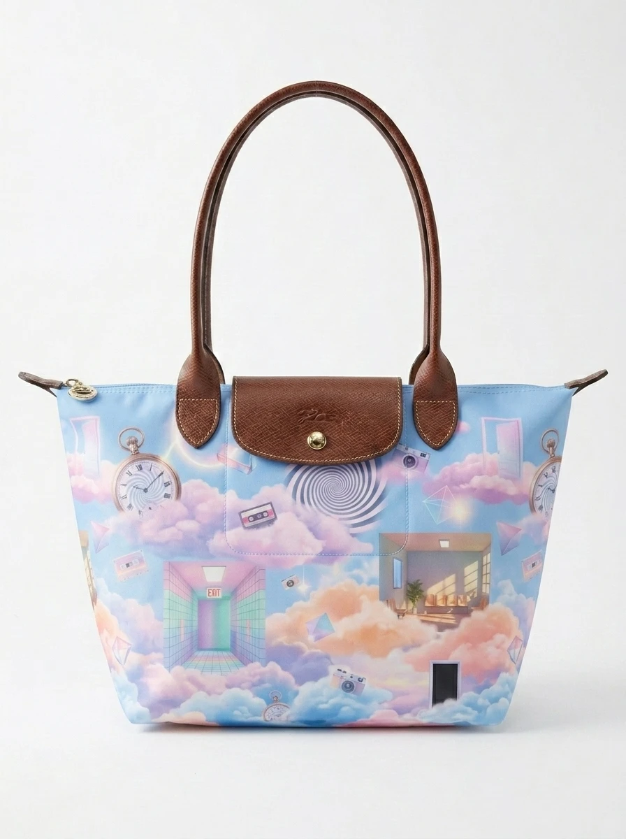 Longchamp Le Pliage Original L Tote Bag In Dreamcore Liminal Space 3 Longchamp Le Pliage Original L Tote Bag In Dreamcore Liminal Space