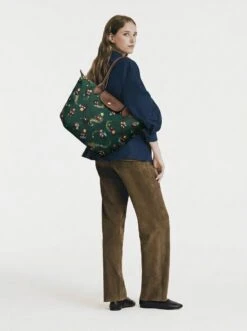 Alternative view of Longchamp Le Pliage Original L Tote Bag In Cozy Studio Ghibli Sprites