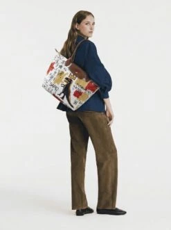 Alternative view of Longchamp Le Pliage Original L Tote Bag In The Crowned Dinosaur / Pez Dispenser