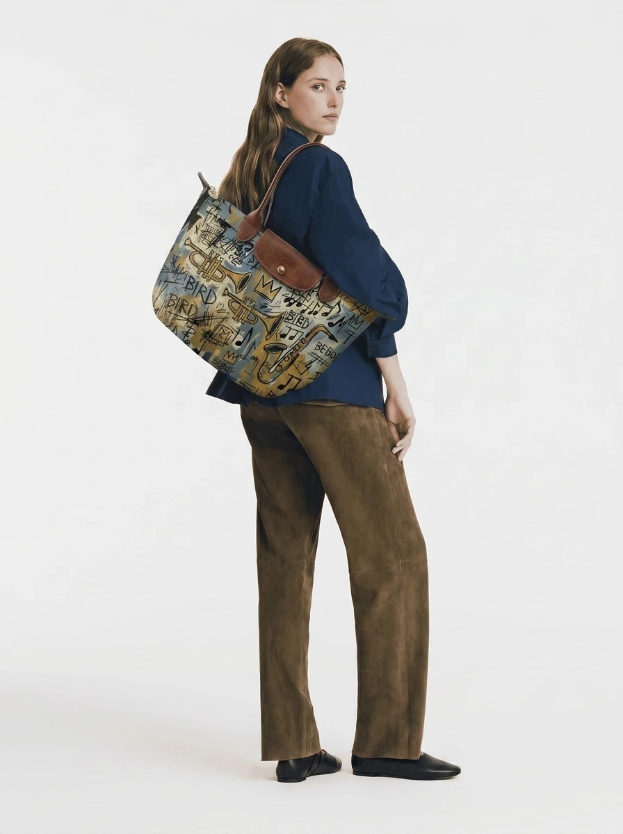 Longchamp Le Pliage Original L Tote Bag In Jazz & Bebop Rhythm 4 Longchamp Le Pliage Original L Tote Bag In Jazz & Bebop Rhythm - Image 2