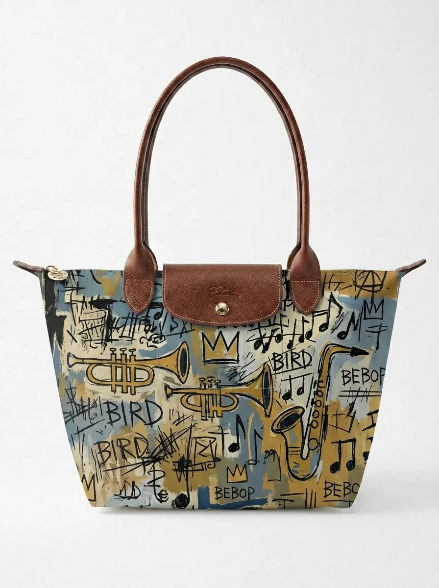 Longchamp Le Pliage Original L Tote Bag In Jazz & Bebop Rhythm 3 Longchamp Le Pliage Original L Tote Bag In Jazz & Bebop Rhythm