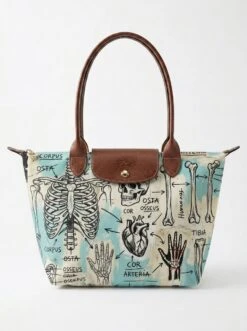 Longchamp Le Pliage Original L Tote Bag In Gray's Anatomy Study