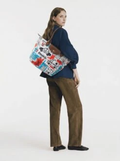 Alternative view of Longchamp Le Pliage Original L Tote Bag In Urban Cars & Noise