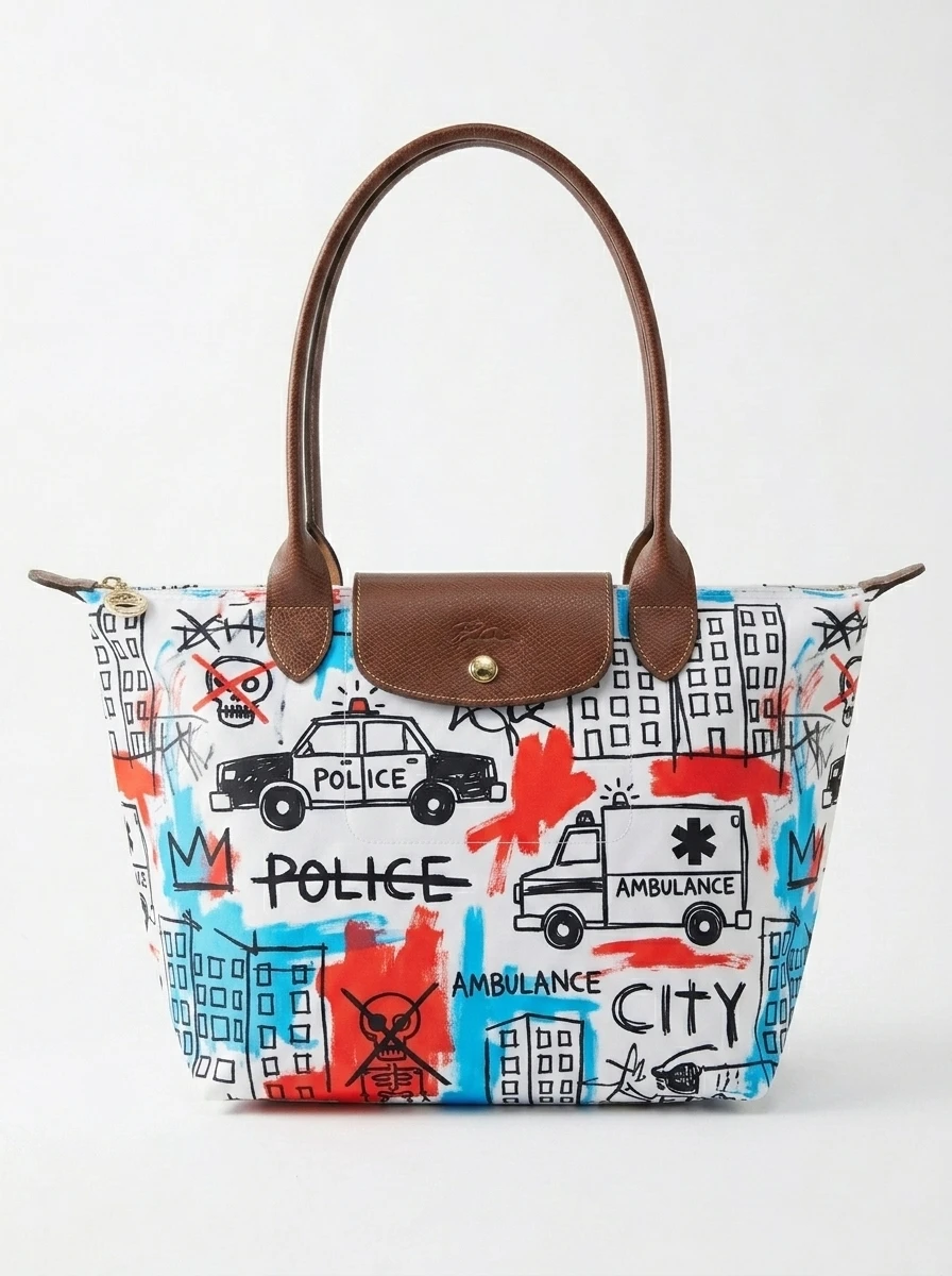 Longchamp Le Pliage Original L Tote Bag In Urban Cars & Noise 3 Longchamp Le Pliage Original L Tote Bag In Urban Cars & Noise