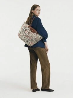 Alternative view of Longchamp Le Pliage Original L Tote Bag In Science & Equations