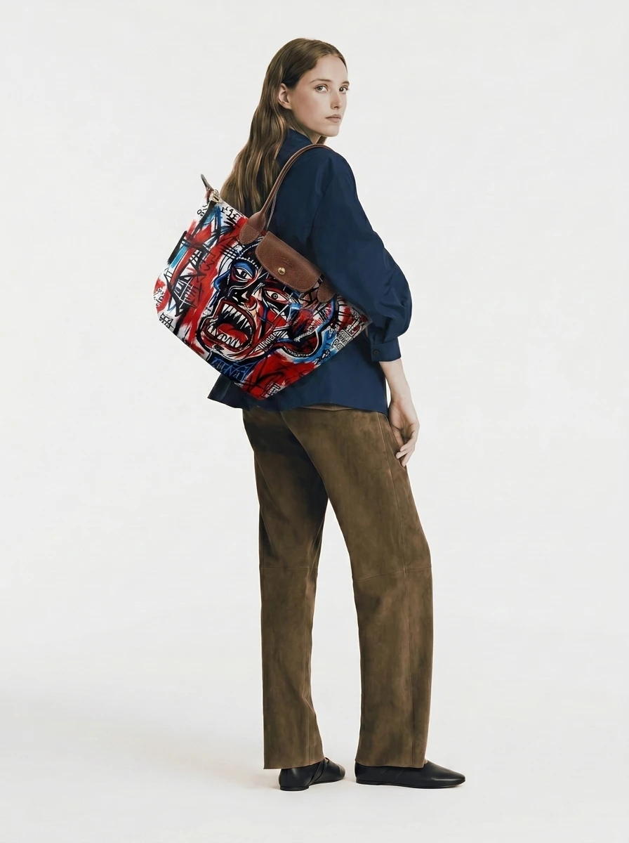 Longchamp Le Pliage Original L Tote Bag In The Screaming Head 4 Longchamp Le Pliage Original L Tote Bag In The Screaming Head - Image 2