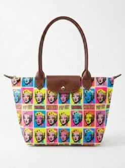 Longchamp Le Pliage Original L Tote Bag, Warhol Silk-Screen Pop