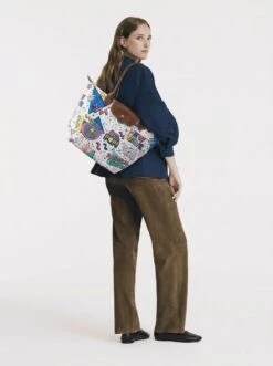 Alternative view of Longchamp Le Pliage Original L Tote Bag Memphis Group 80s Pop