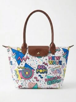Longchamp Le Pliage Original L Tote Bag Memphis Group 80s Pop