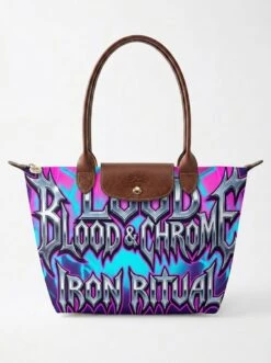 Longchamp Le Pliage Original L Tote Bag In Gothic Heavy Metal Pop