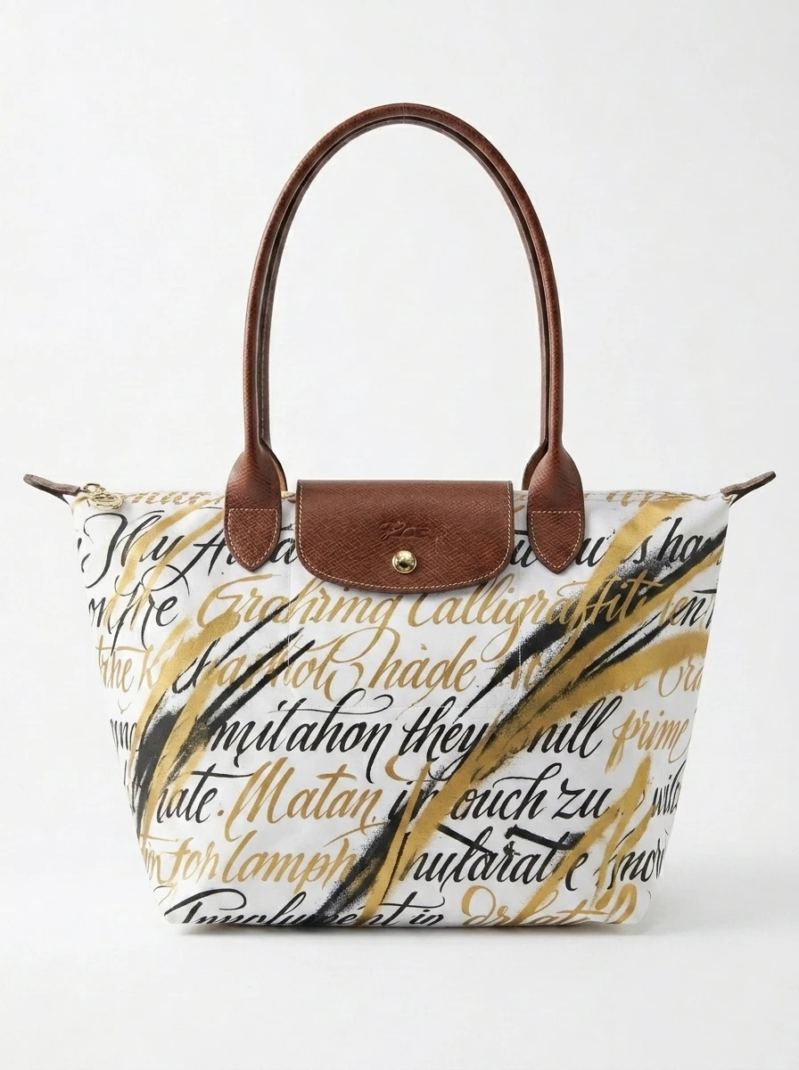 Longchamp Le Pliage Original L Tote Bag In Calligraffiti 2 Longchamp Le Pliage Original L Tote Bag In Calligraffiti