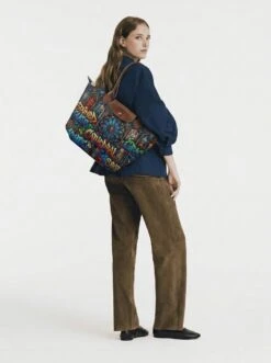 Alternative view of Longchamp Le Pliage Original L Tote Bag Stained Glass Cathedral