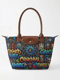 Longchamp Le Pliage Original L Tote Bag Stained Glass Cathedral