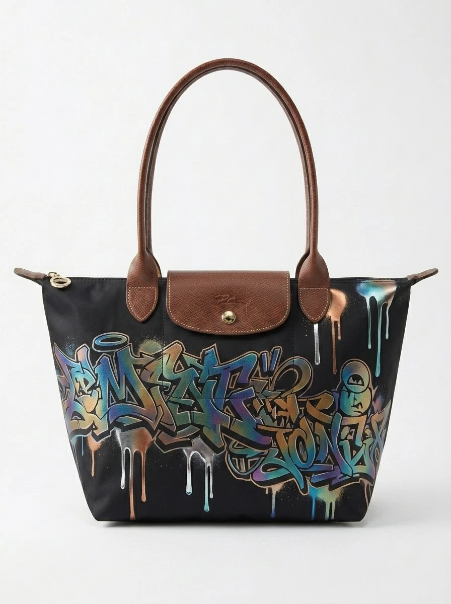 Longchamp Le Pliage Original L Tote Bag In Iridescent Oil Slick 3 Longchamp Le Pliage Original L Tote Bag In Iridescent Oil Slick