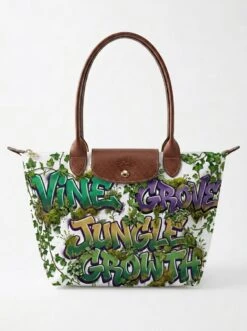 Longchamp Le Pliage Original L Tote Bag In Jungle Overgrowth Ruins