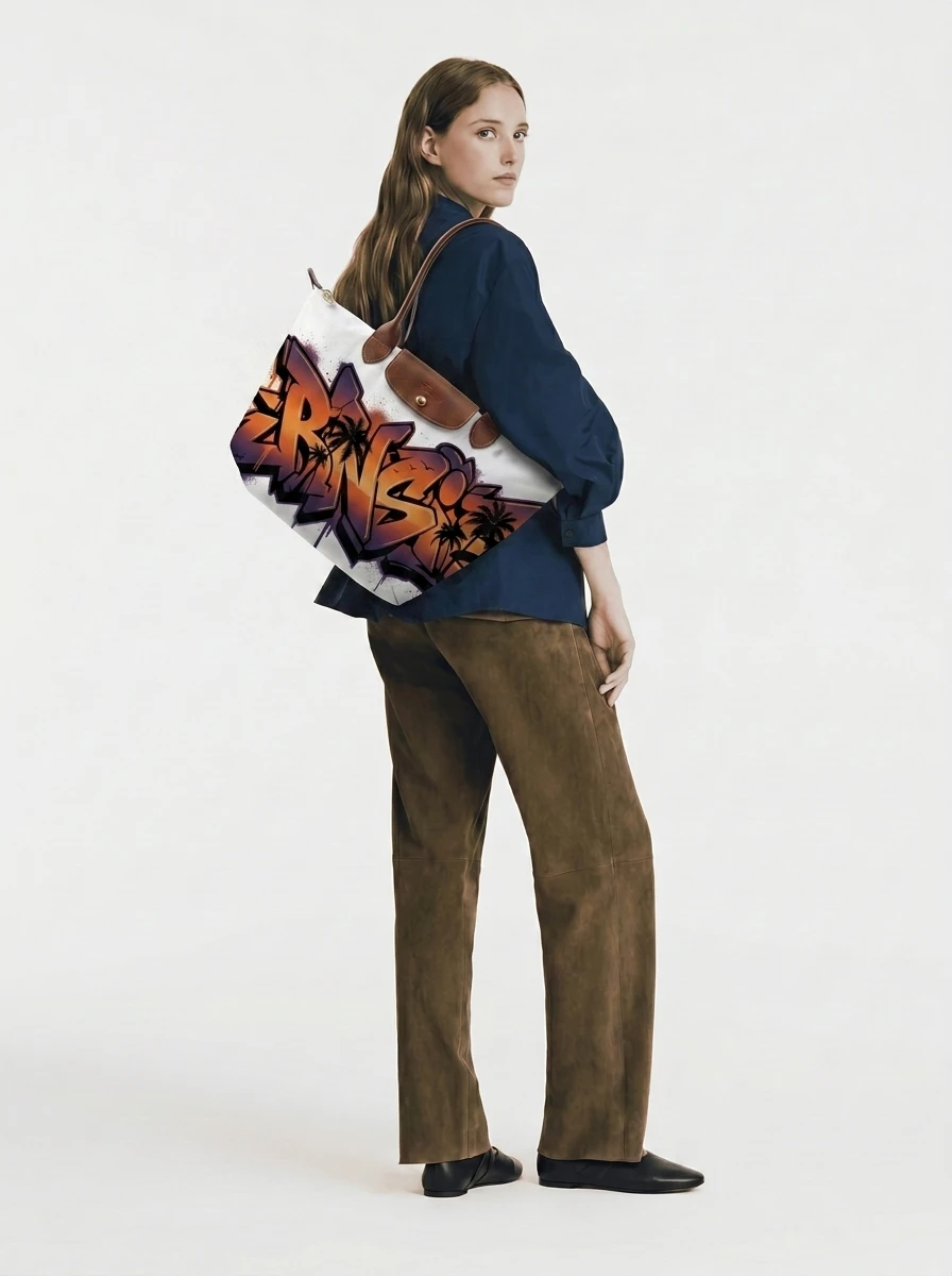 Longchamp Le Pliage Original L Tote Bag In West Coast Sunset Drive 4 Longchamp Le Pliage Original L Tote Bag In West Coast Sunset Drive - Image 2