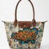 Longchamp Le Pliage Original L Tote Bag In Torn Wheatpaste Poster -Longchamp Tote Bag Longchamp001 LLM 20260428 072 hero