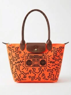 Longchamp Le Pliage Original L Tote Bag In Breakdance & Boombox