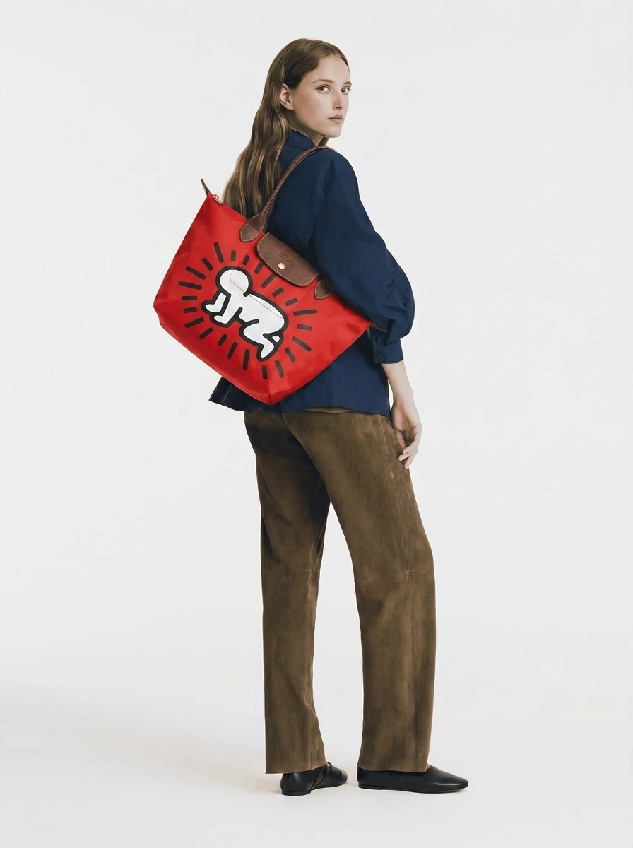Longchamp Le Pliage Original L Tote Bag In Radiant Baby Print 4 Longchamp Le Pliage Original L Tote Bag In Radiant Baby Print - Image 2