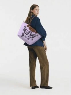 Alternative view of Longchamp Le Pliage Original L Tote Bag In The Flying Angel