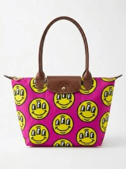 Longchamp Le Pliage Original L Tote Bag In Three-Eyed Smiling Faces