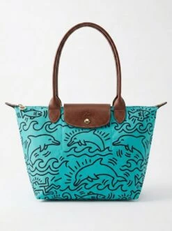 Longchamp Le Pliage Original L Tote Bag In Dolphins & Nature
