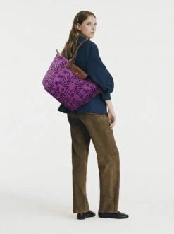 Alternative view of Longchamp Le Pliage Original L Tote Bag In The Multi-Armed Figure