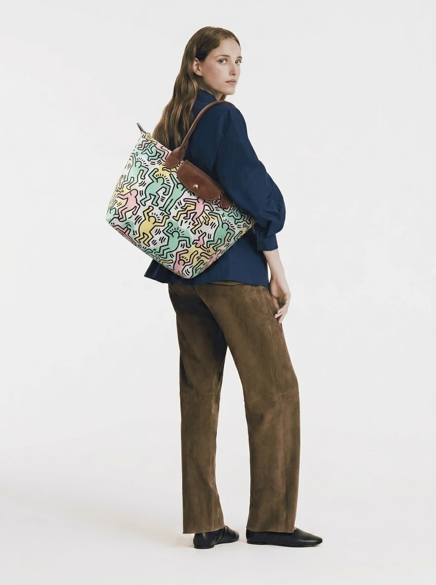 Longchamp Le Pliage Original L Tote Bag In Pastel Modern Twist Line Art 4 Longchamp Le Pliage Original L Tote Bag In Pastel Modern Twist Line Art - Image 2