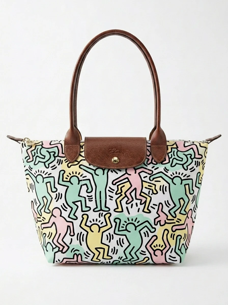 Longchamp Le Pliage Original L Tote Bag In Pastel Modern Twist Line Art 3 Longchamp Le Pliage Original L Tote Bag In Pastel Modern Twist Line Art