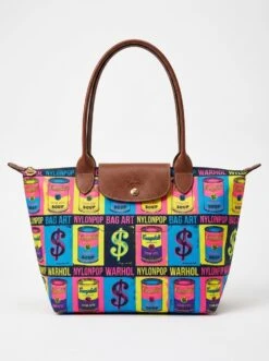 Longchamp Le Pliage Original L Tote Bag In Warhol Silk-Screen Pop